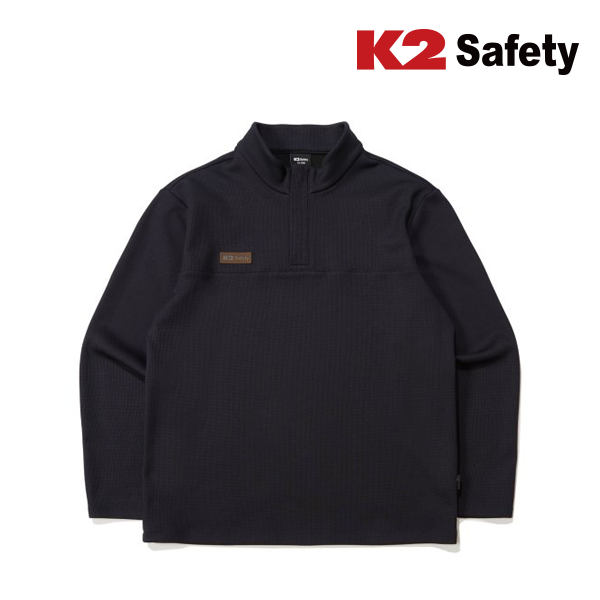 K2 Safety TS-F3201 동계 작업복 티셔츠 스판 와플 조직 원단