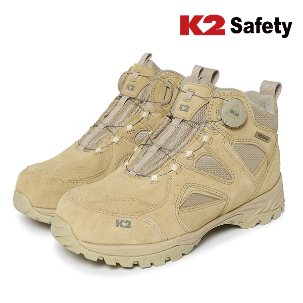 K2 safety 안전화 K2-67S 에어메쉬 다이얼 6인치 논슬립 천연가죽