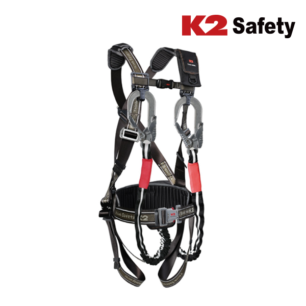 K2 전체식 안전벨트 KB-9203(Y) 듀얼 죔줄 (주문제작상품)